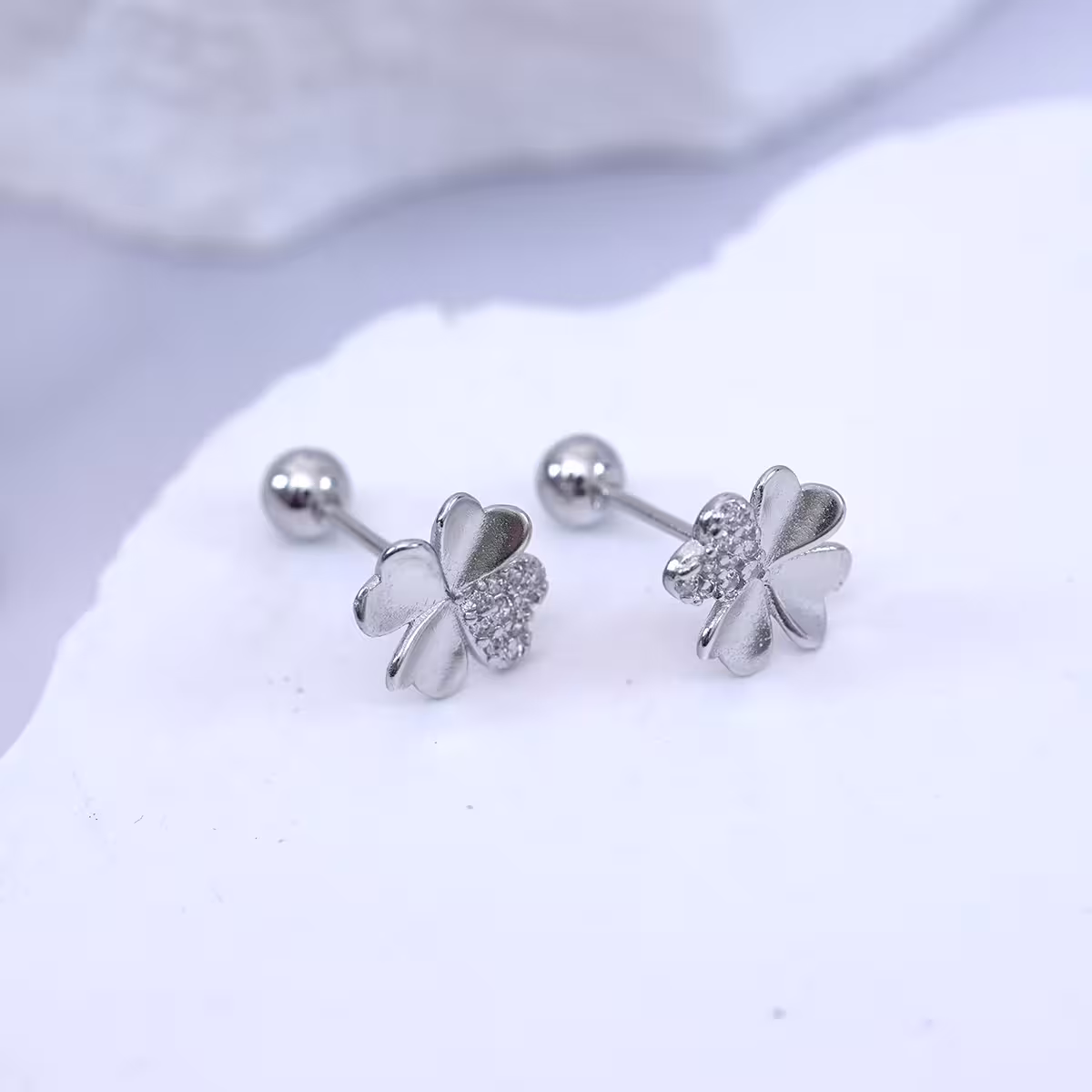 925耳針&times;幸運草&times;轉珠耳環-第4張