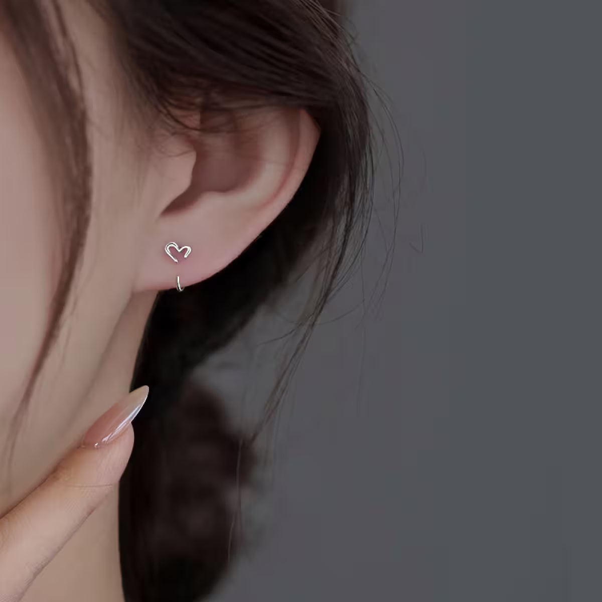 925銀針×養耳棒×線條愛心×耳勾-第5張