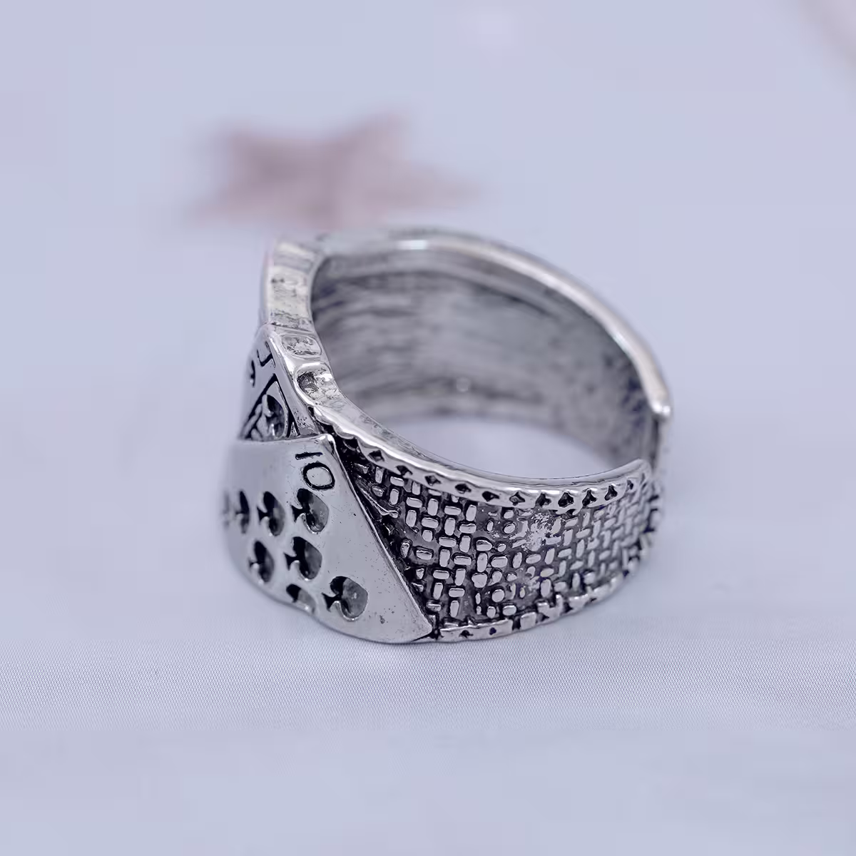 寬版撲克牌×開口戒指-第4張