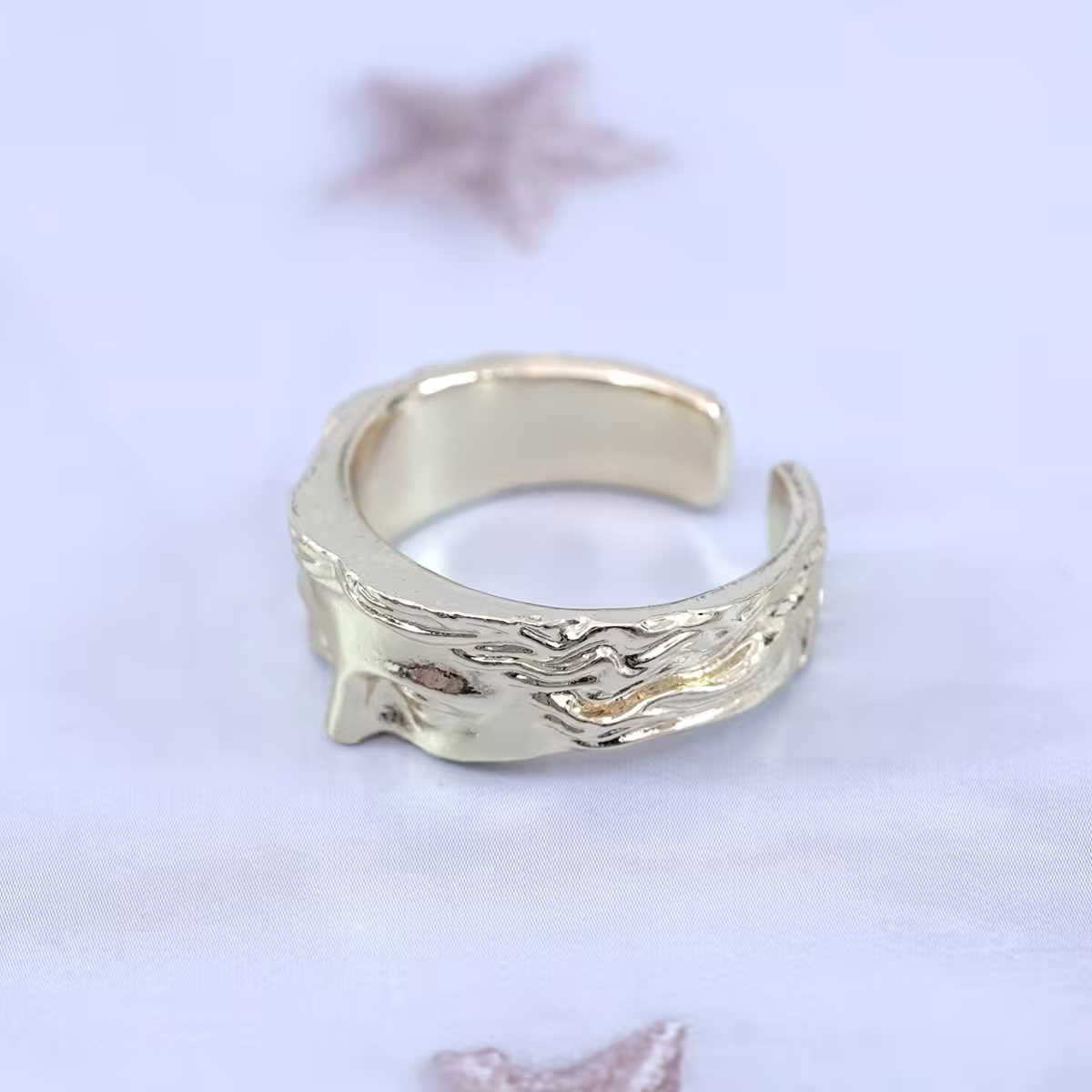 金色希臘面具×開口戒指-第4張