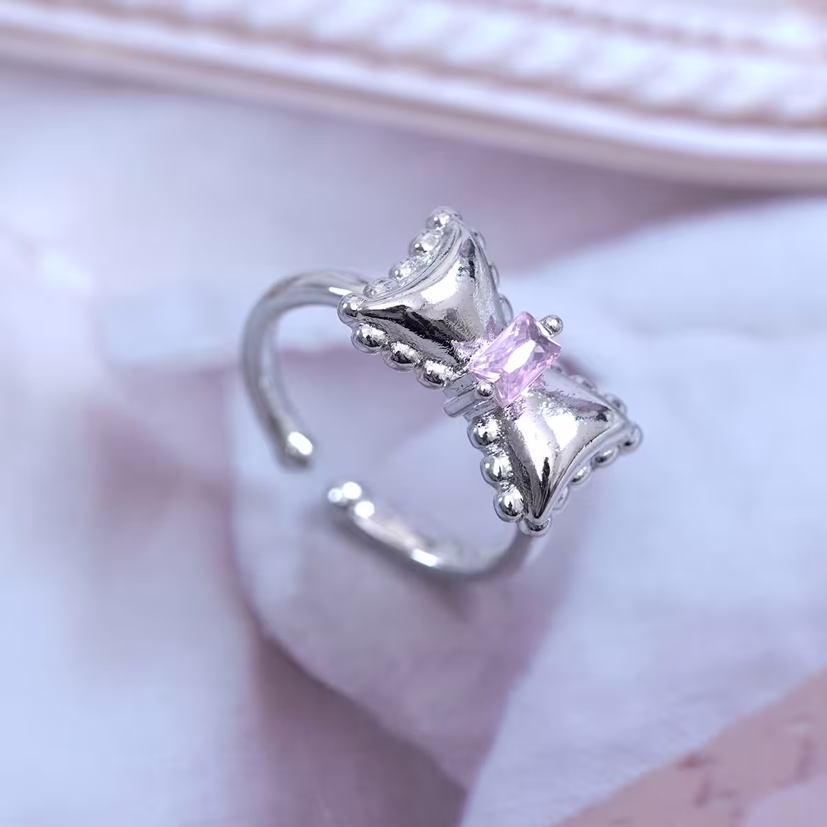 糖果蝴蝶結×開口戒指-第1張