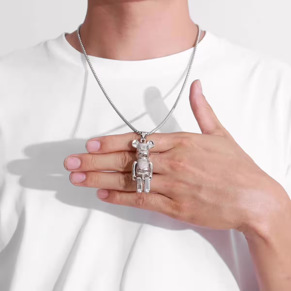 嘻哈單色潮熊&times;長鍊項&times;共二色-第6張