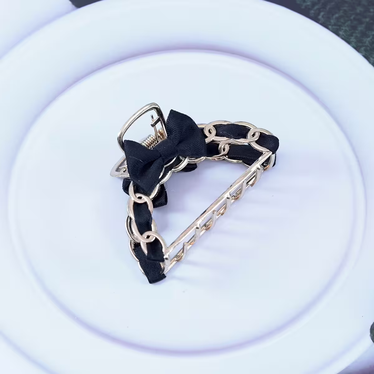 甜美蝴蝶結編織&times;小鯊魚夾&times;共三色-第3張