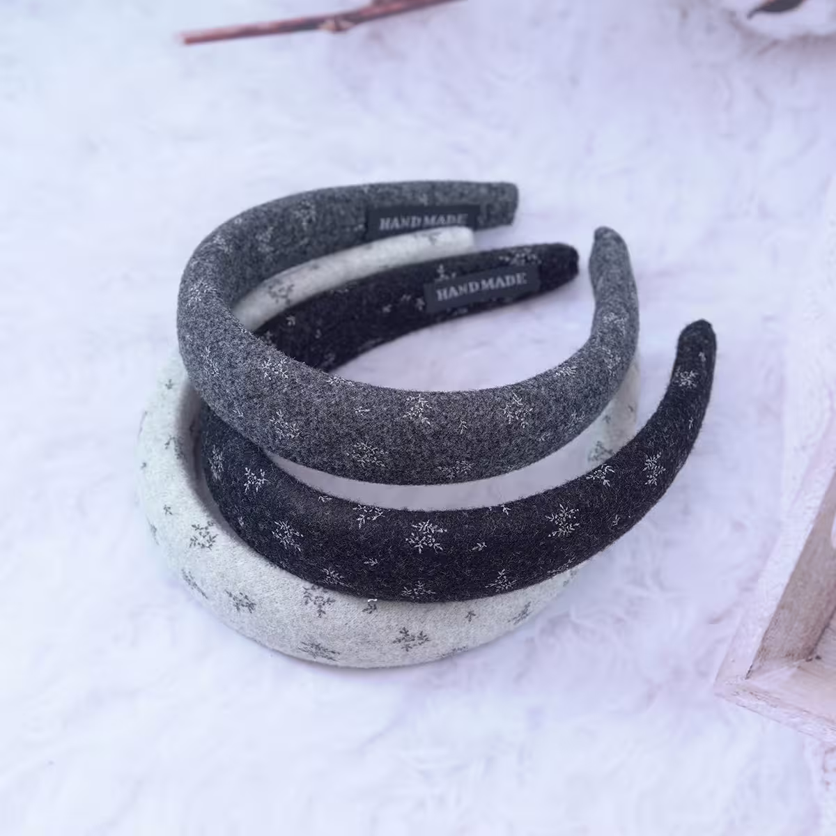 老錢風印花植絨×髮箍×共三色-第3張