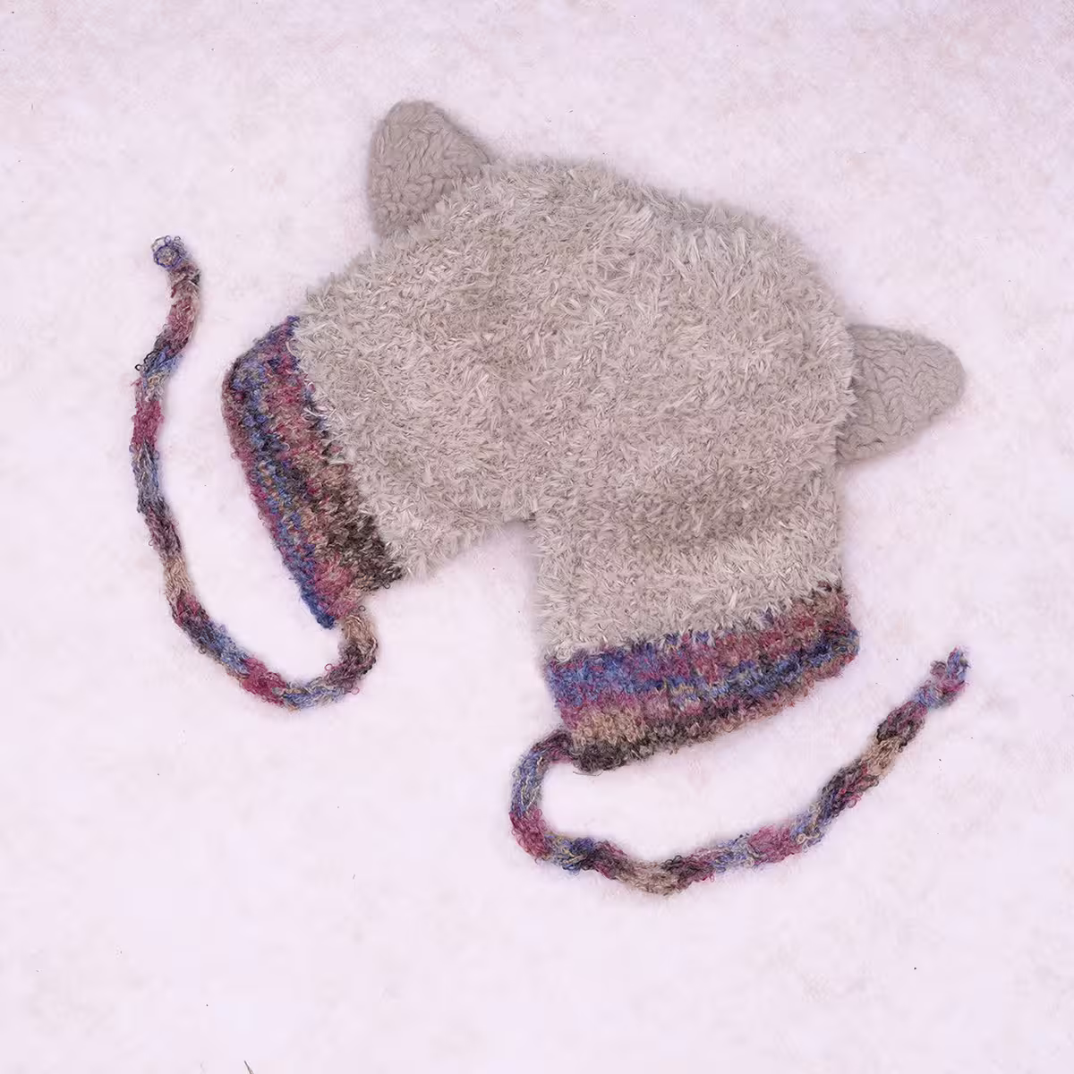 小羊角絨毛×毛帽×卡其-第2張