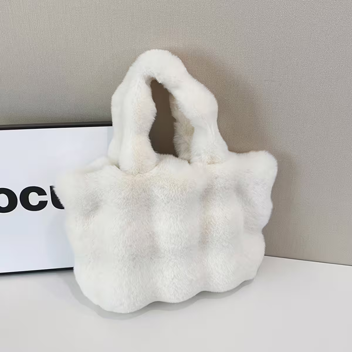 毛毛波堤×肩背袋×白色-第1張