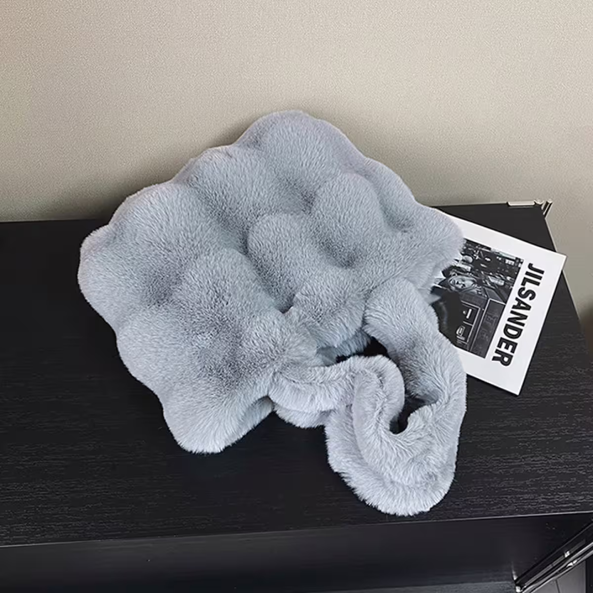 毛毛波堤×肩背袋×灰色-第4張