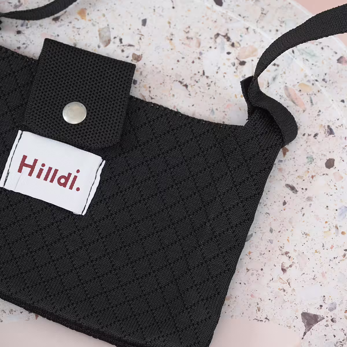 快樂多巴胺×單色針織×斜背包×黑色-第3張