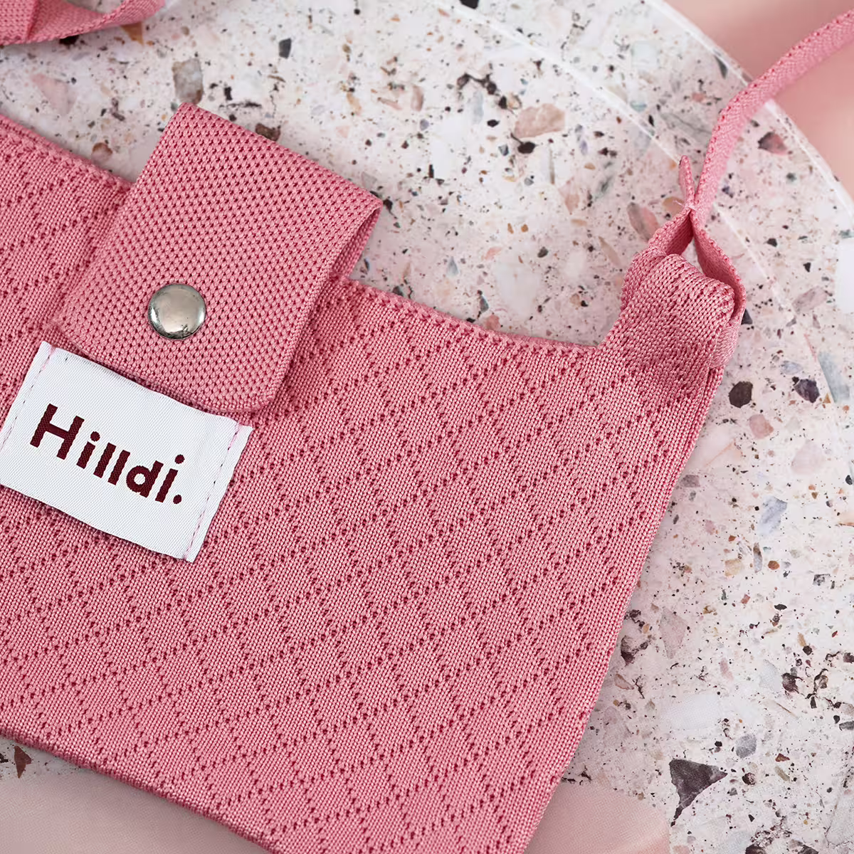 快樂多巴胺×單色針織×斜背包×粉紅-第3張