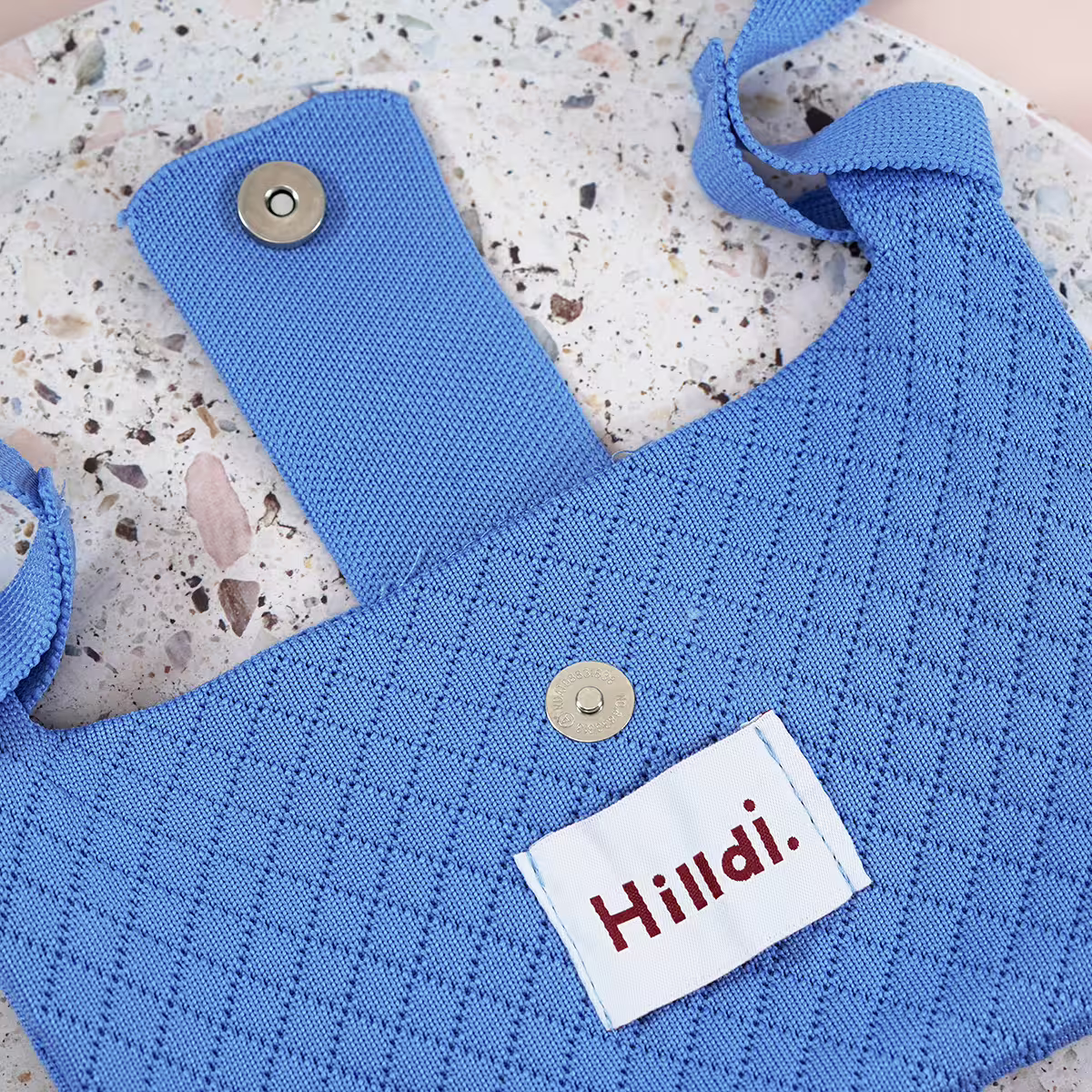 快樂多巴胺×單色針織×斜背包×藍色-第3張