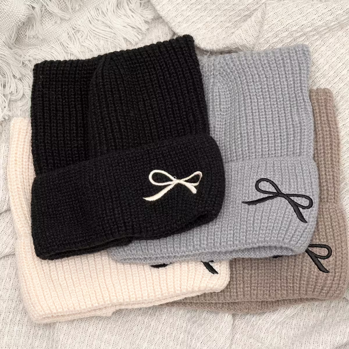 平頭俏貓耳蝴蝶結&times;毛帽&times;黑色-第5張