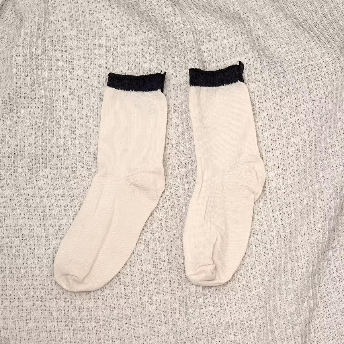 素面條紋後標牌&times;低筒襪&times;三雙套件襪子組-第2張