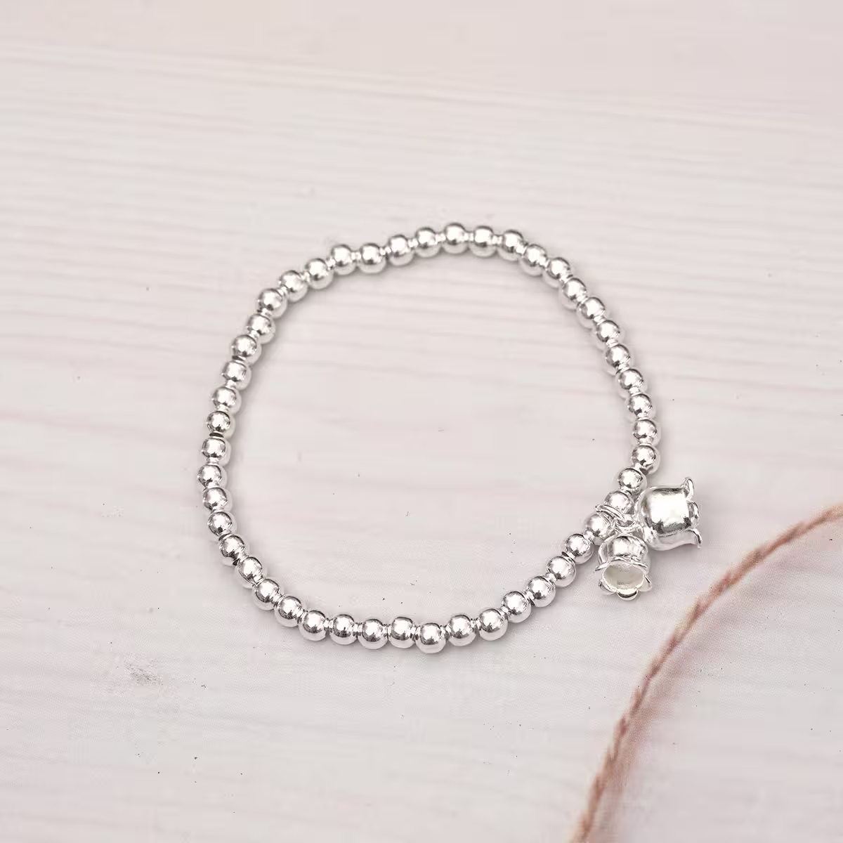 925銀飾&times;風鈴草&times;串珠手環-第2張