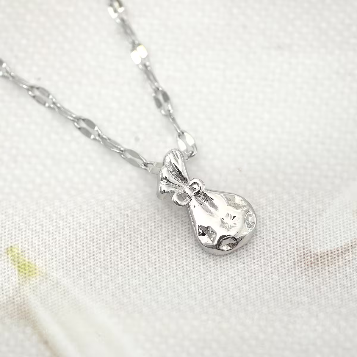 925銀飾&times;福氣錦囊&times;鎖骨項鍊-第1張