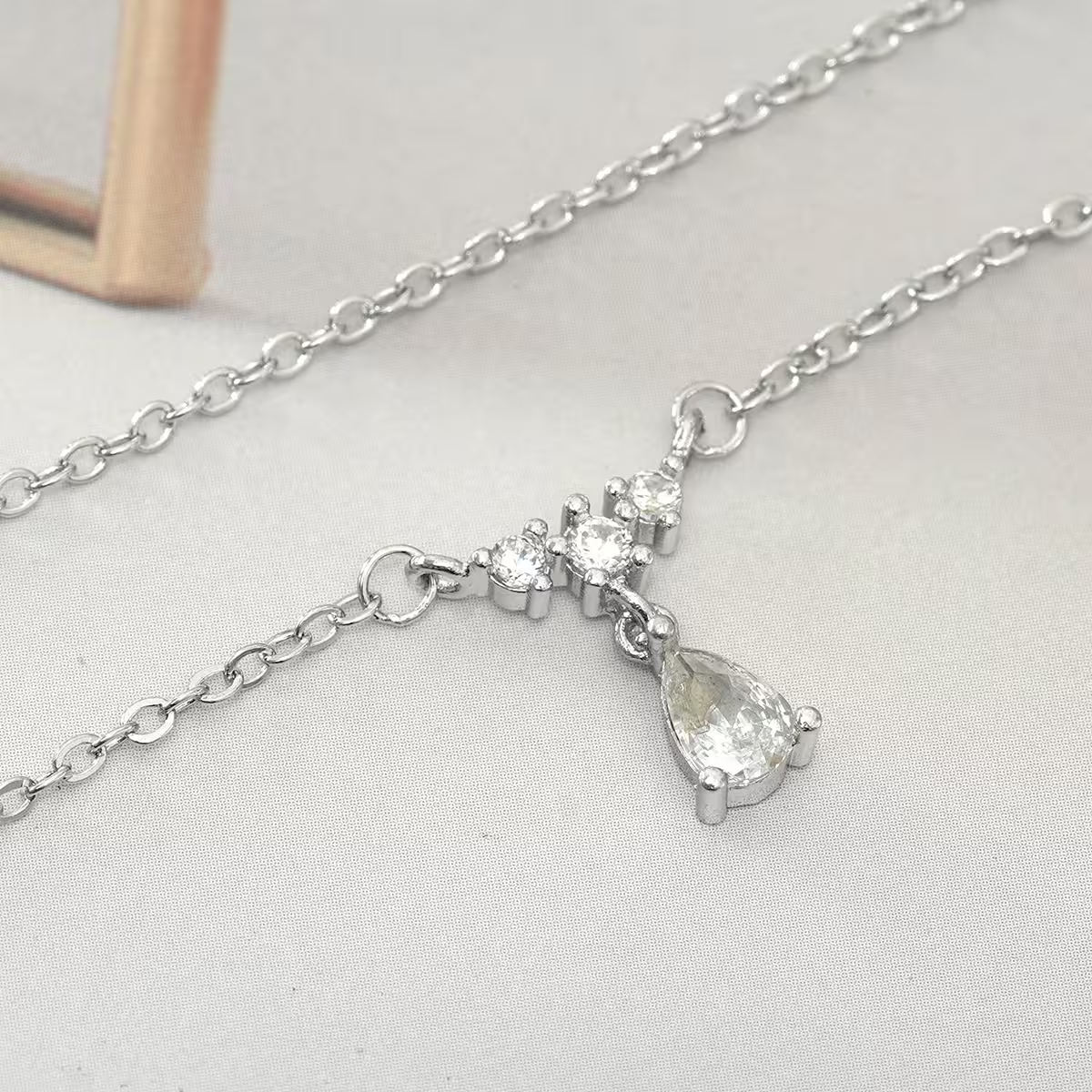 925銀飾&times;凝光之淚&times;鎖骨項鍊-第4張