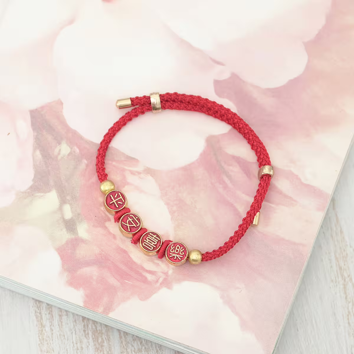 平安喜樂&times;紅繩&times;拉繩手鍊-第2張