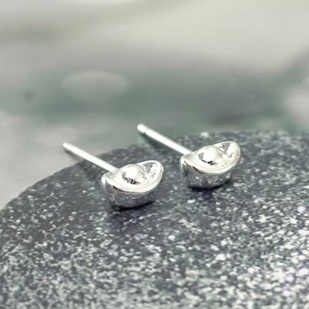 925銀針&times;銀元寶&times;耳環-第3張