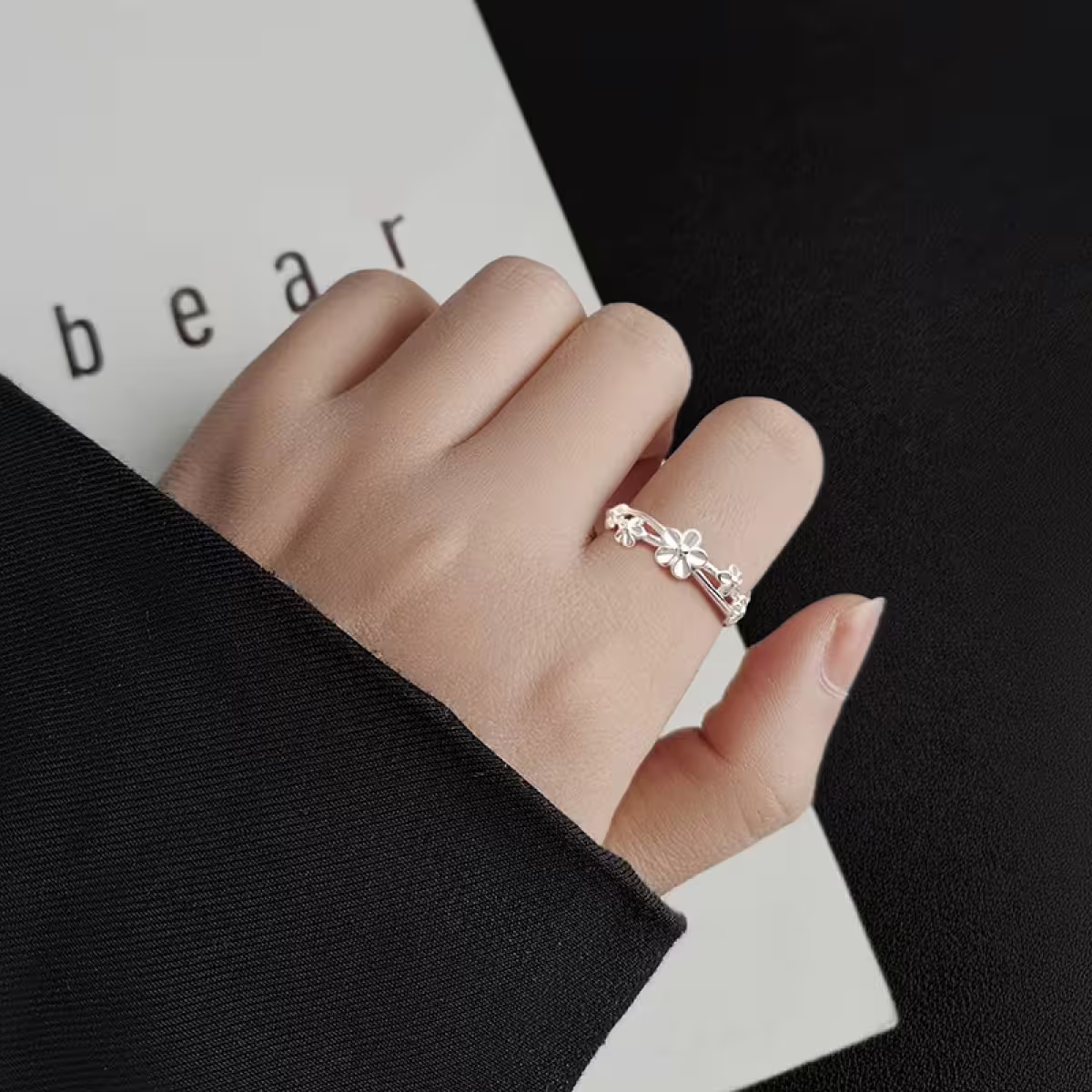 925銀飾&times;花藤雅韻&times;開口戒指-第5張