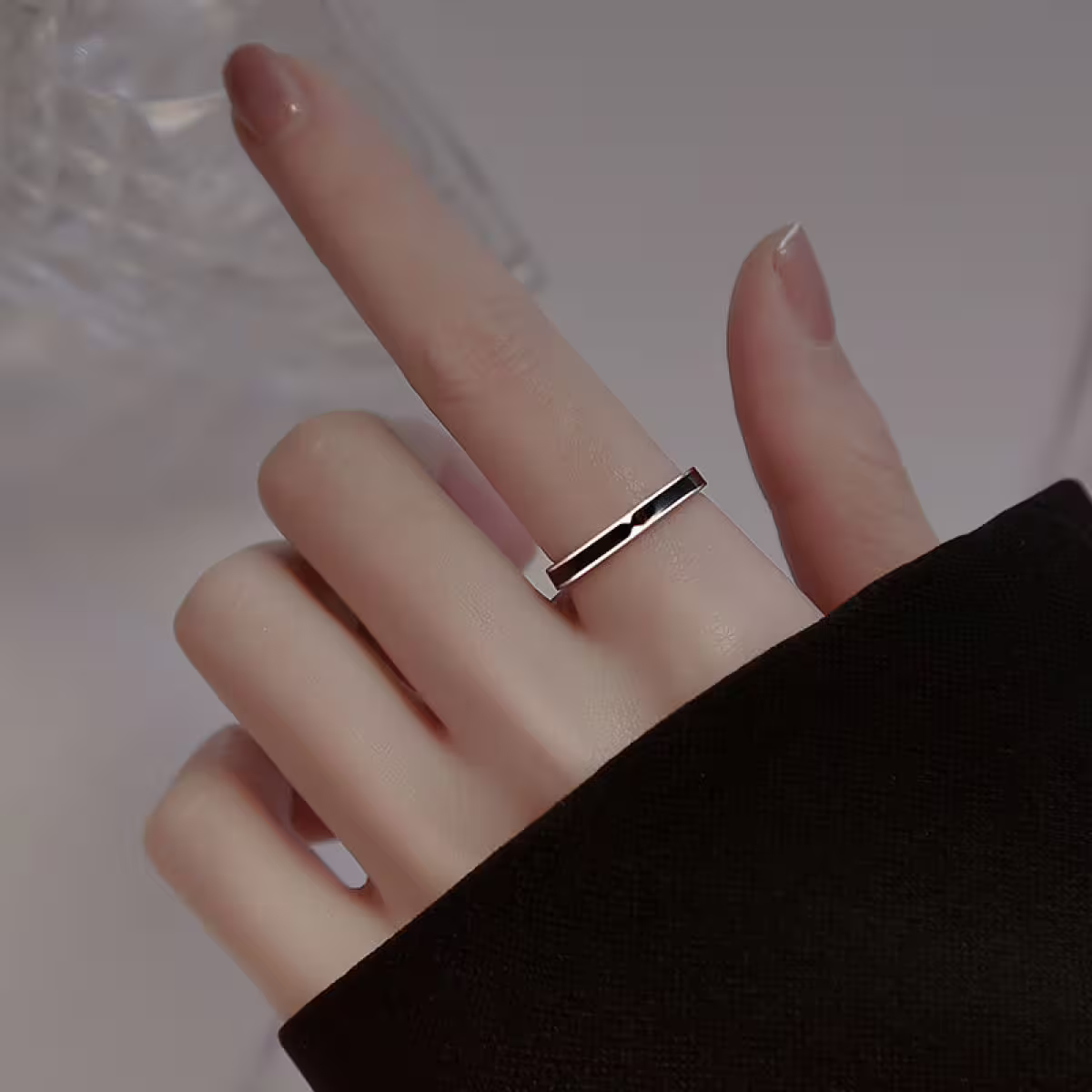 925銀飾&times;黑線序曲&times;開口戒指-第6張