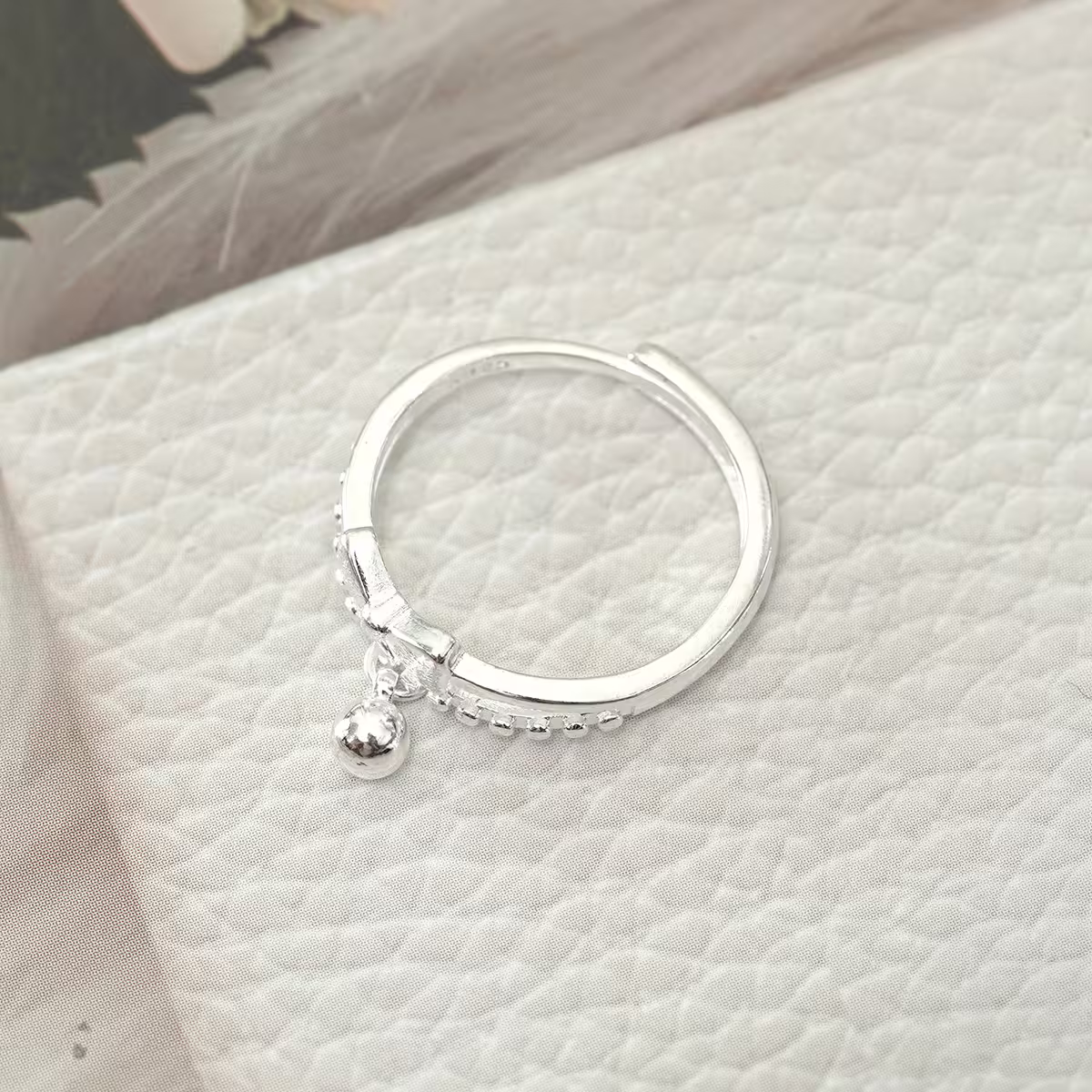 925銀飾&times;鈴動蝴蝶結&times;開口戒指-第4張