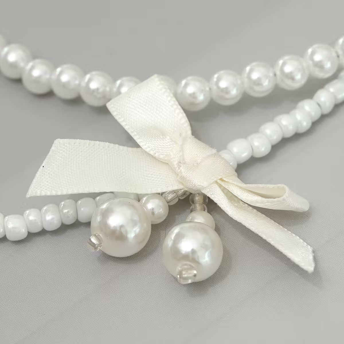 白珍珠圓舞曲&times;雙層手機腕帶掛繩-第4張