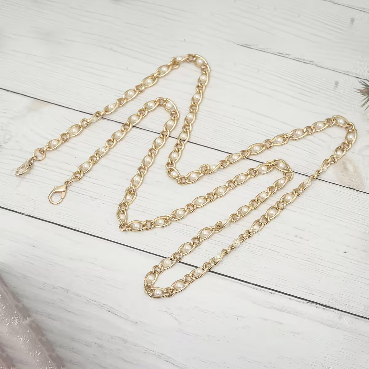 金光香榭珍珠&times;手機斜背雙勾掛繩-第3張