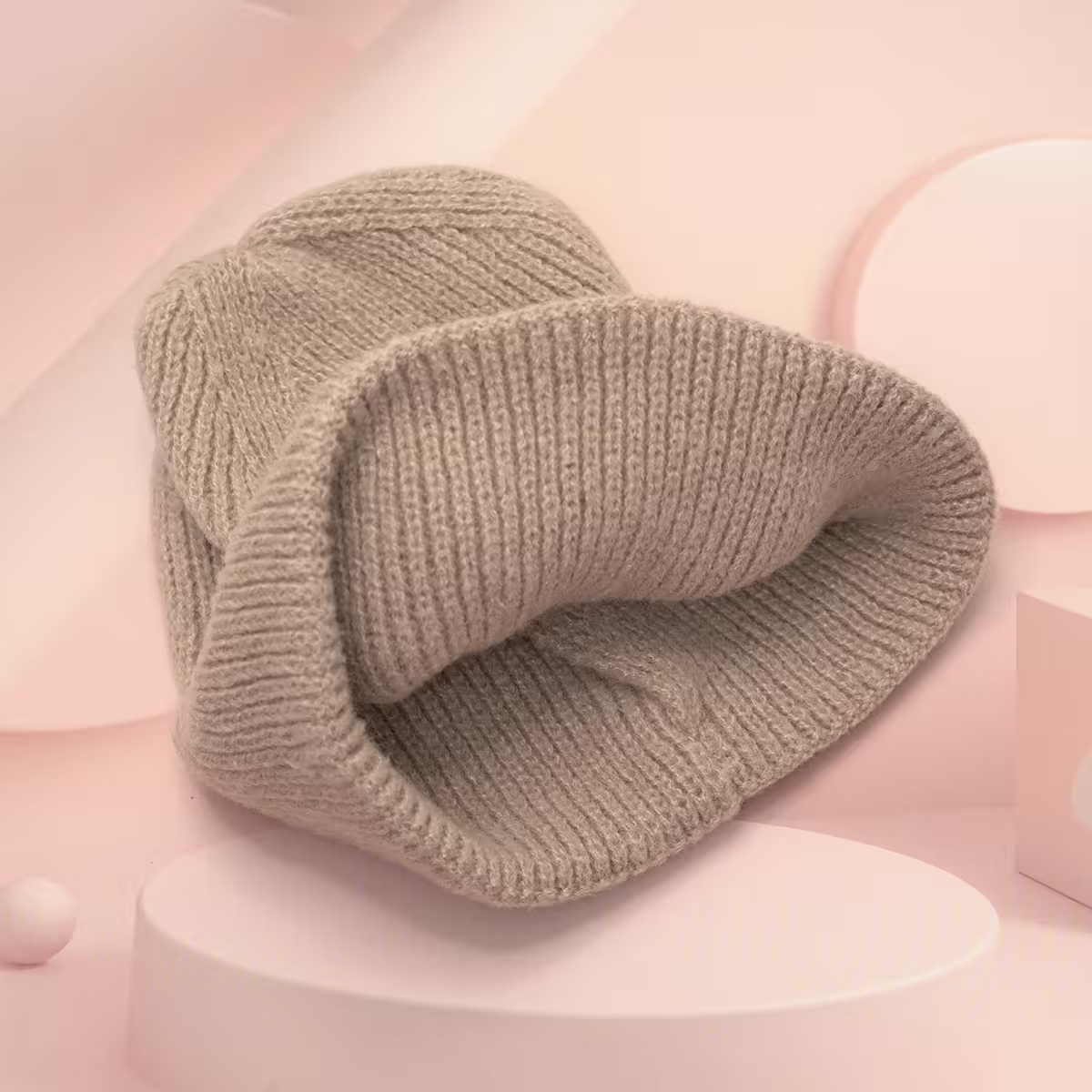 韓風刺鏽塗鴉&times;毛帽&times;卡其-第5張