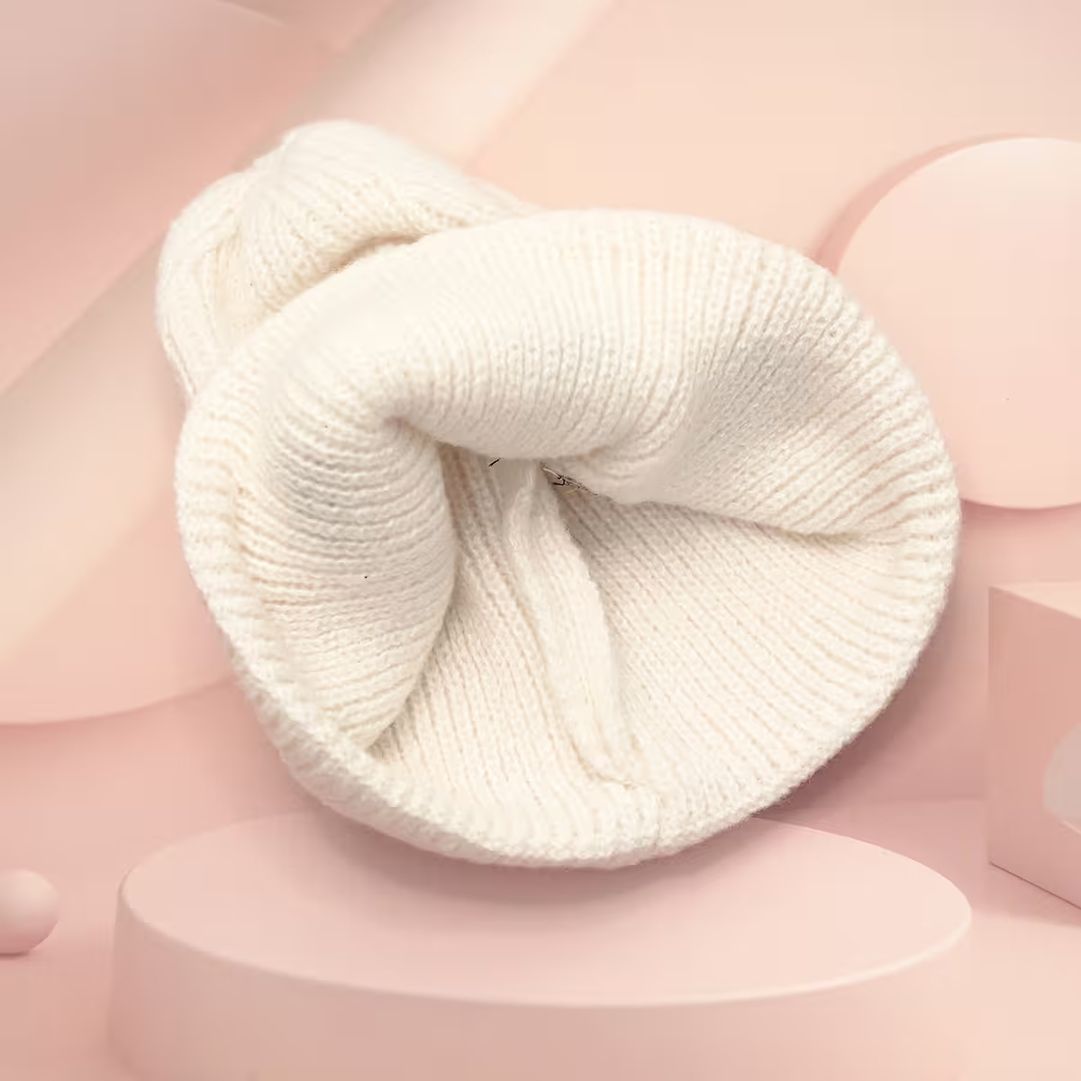 韓風刺鏽塗鴉&times;毛帽&times;白色-第5張