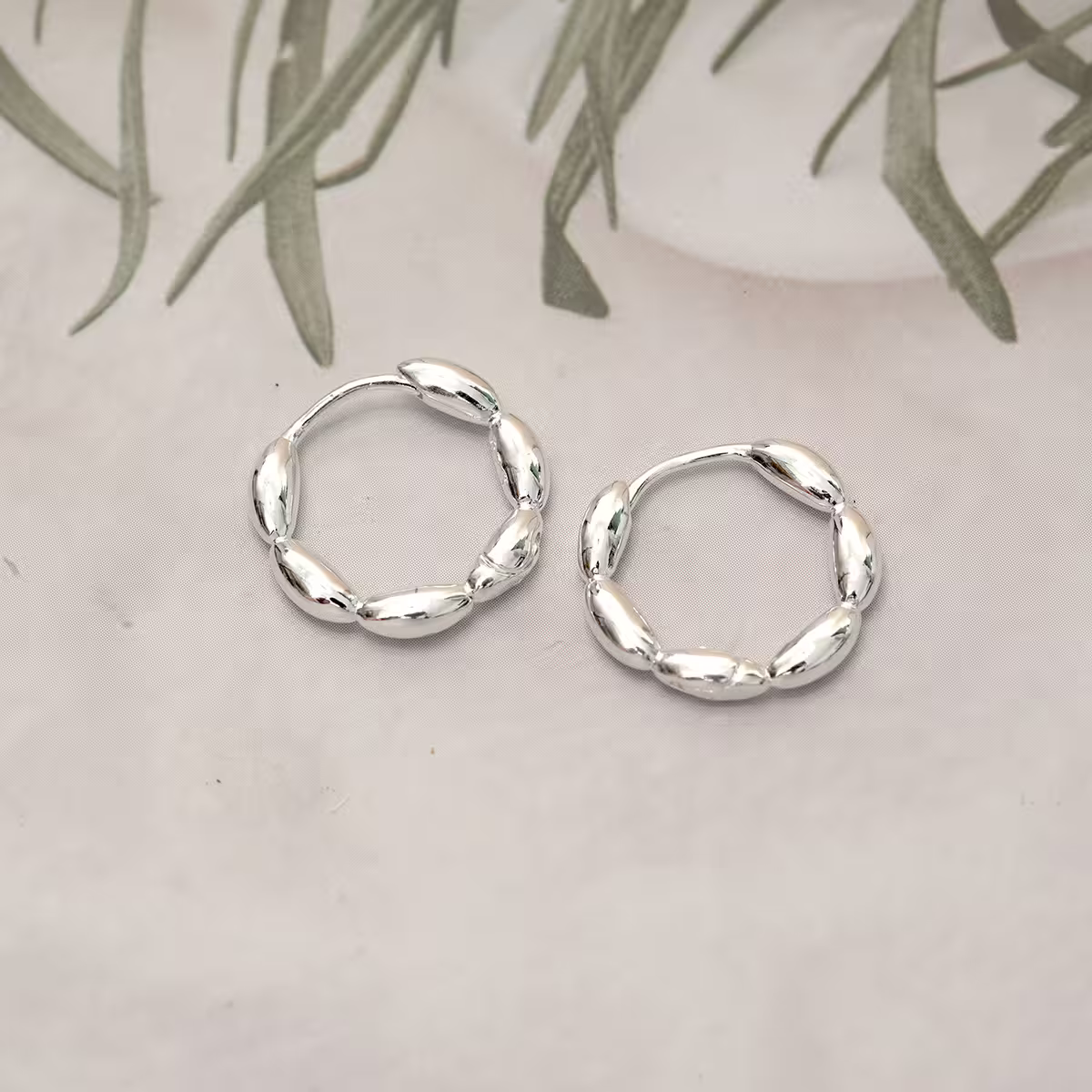 925銀針&times;波堤圓環&times;耳扣-第2張