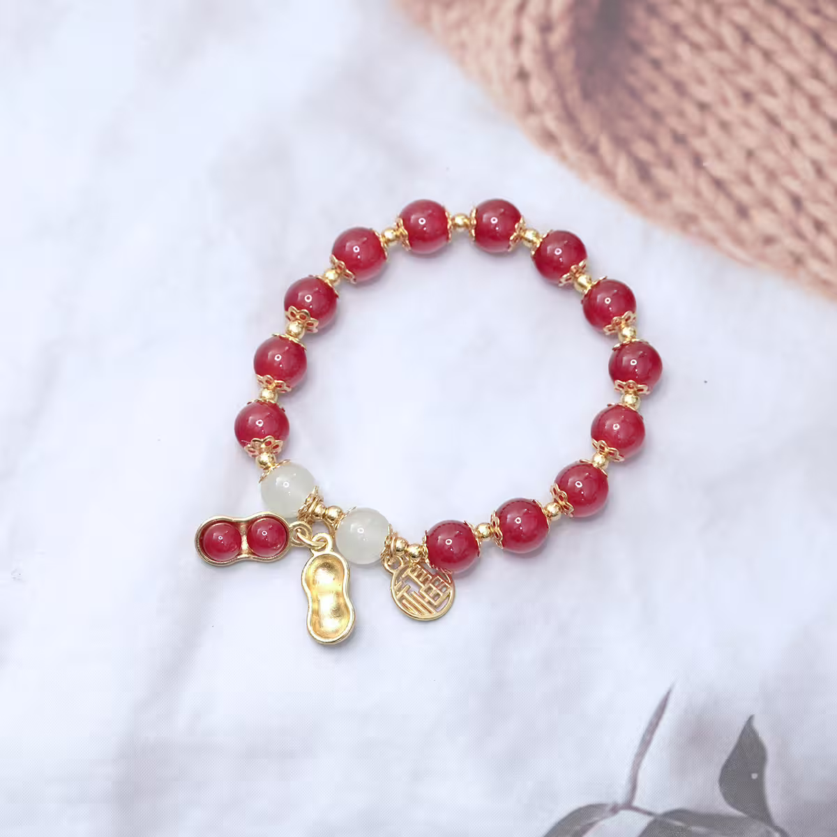 祿意花生&times;固定式串珠手鍊&times;共二色-第5張