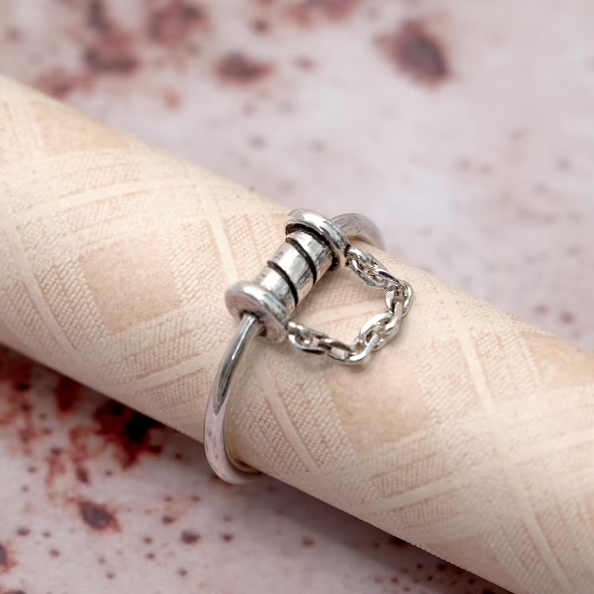 925銀飾&times;小蠻腰鍊條&times;開口戒指-第4張