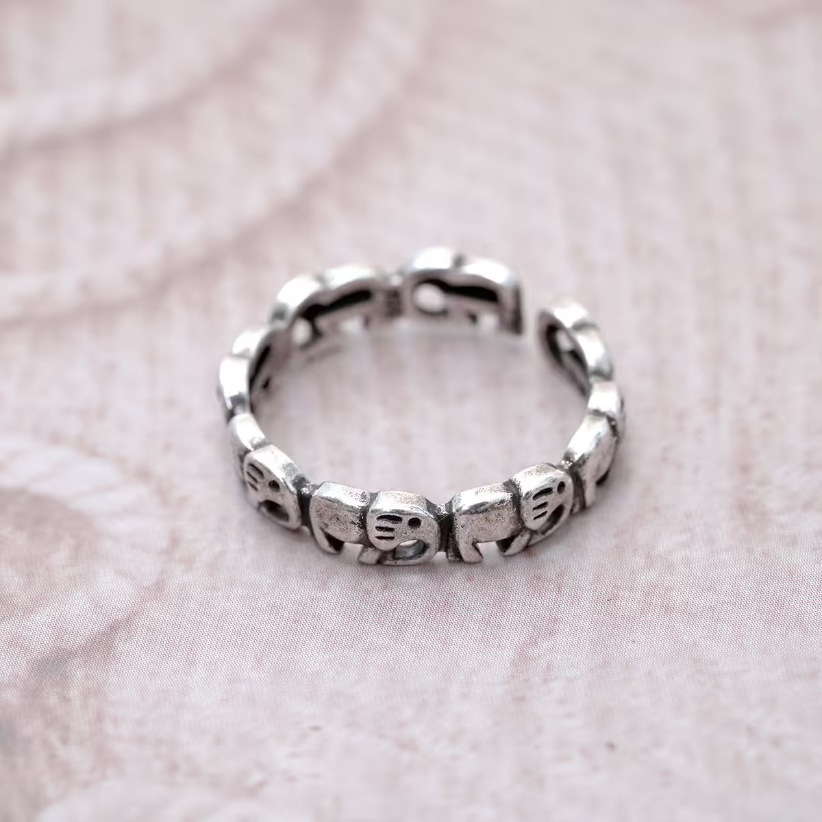 925銀飾&times;吉祥吉象&times;開口戒指-第3張