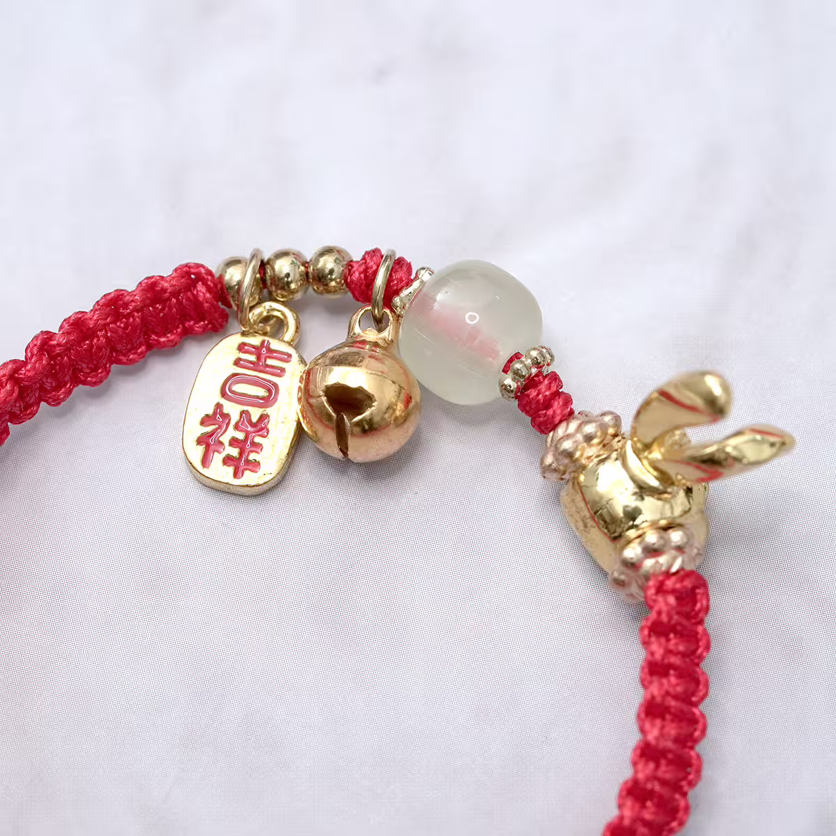 吉祥如意小兔&times;抽繩手鍊-第4張