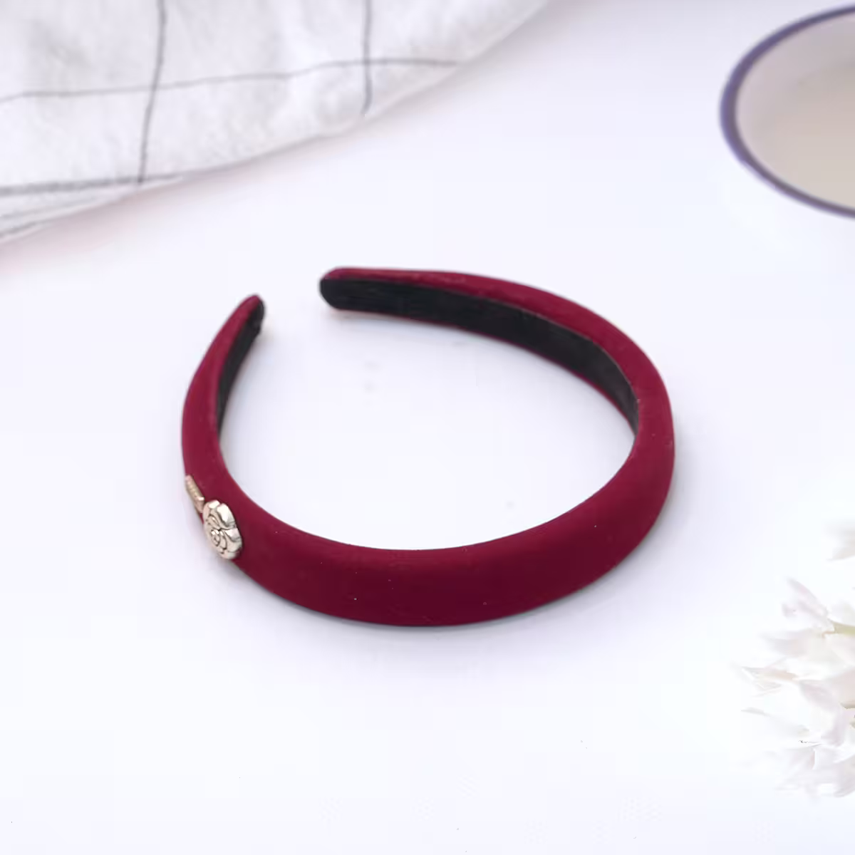 紅絲絨玫瑰&times;髮箍-第3張