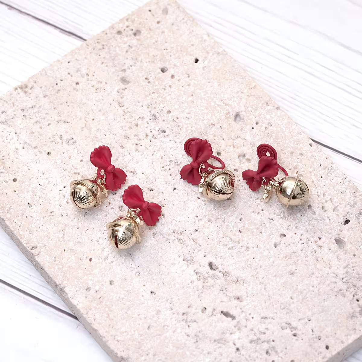 糖果紙領結鈴鐺&times;吊墜耳環-第3張