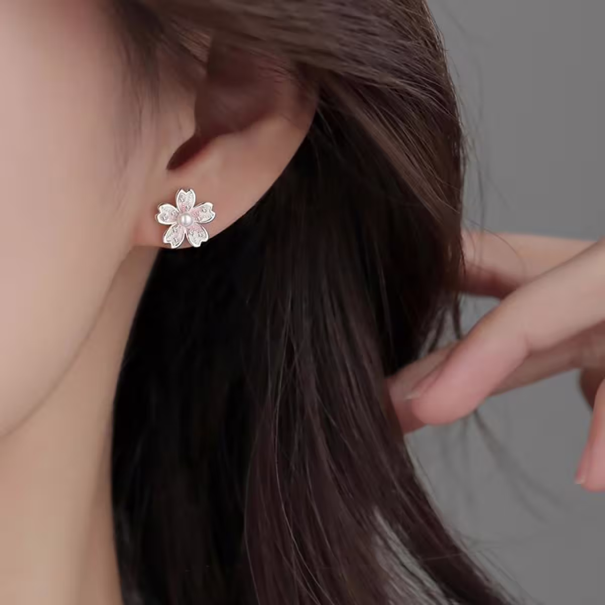 925銀針&times;清新粉櫻&times;耳環-第5張