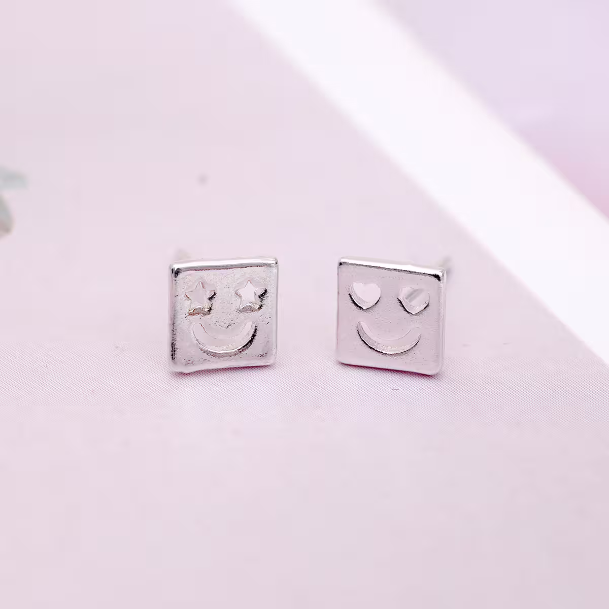 925銀針&times;方臉EMOJI&times;耳環-第2張