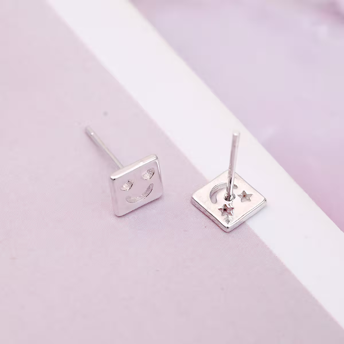 925銀針&times;方臉EMOJI&times;耳環-第4張