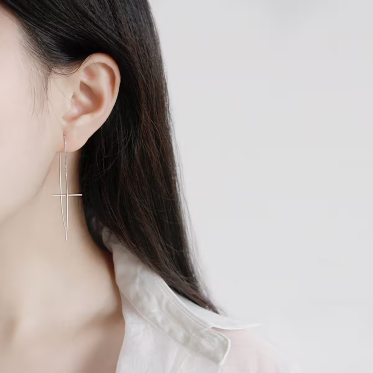 925銀針&times;長十字&times;耳線-第6張