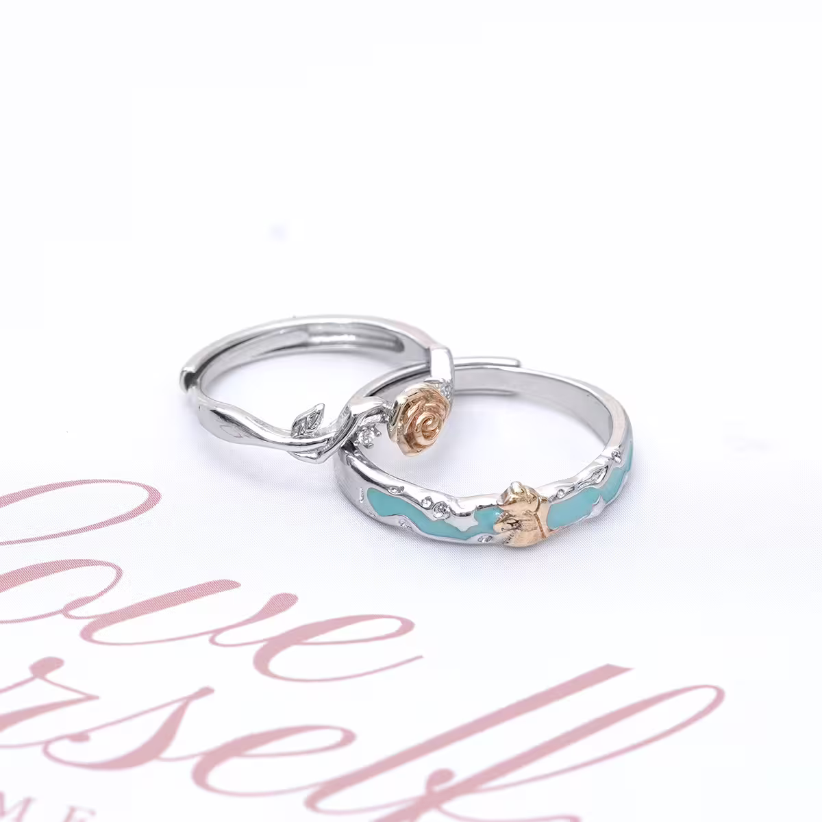 玫瑰與獨角獸&times;情侶對戒-第3張