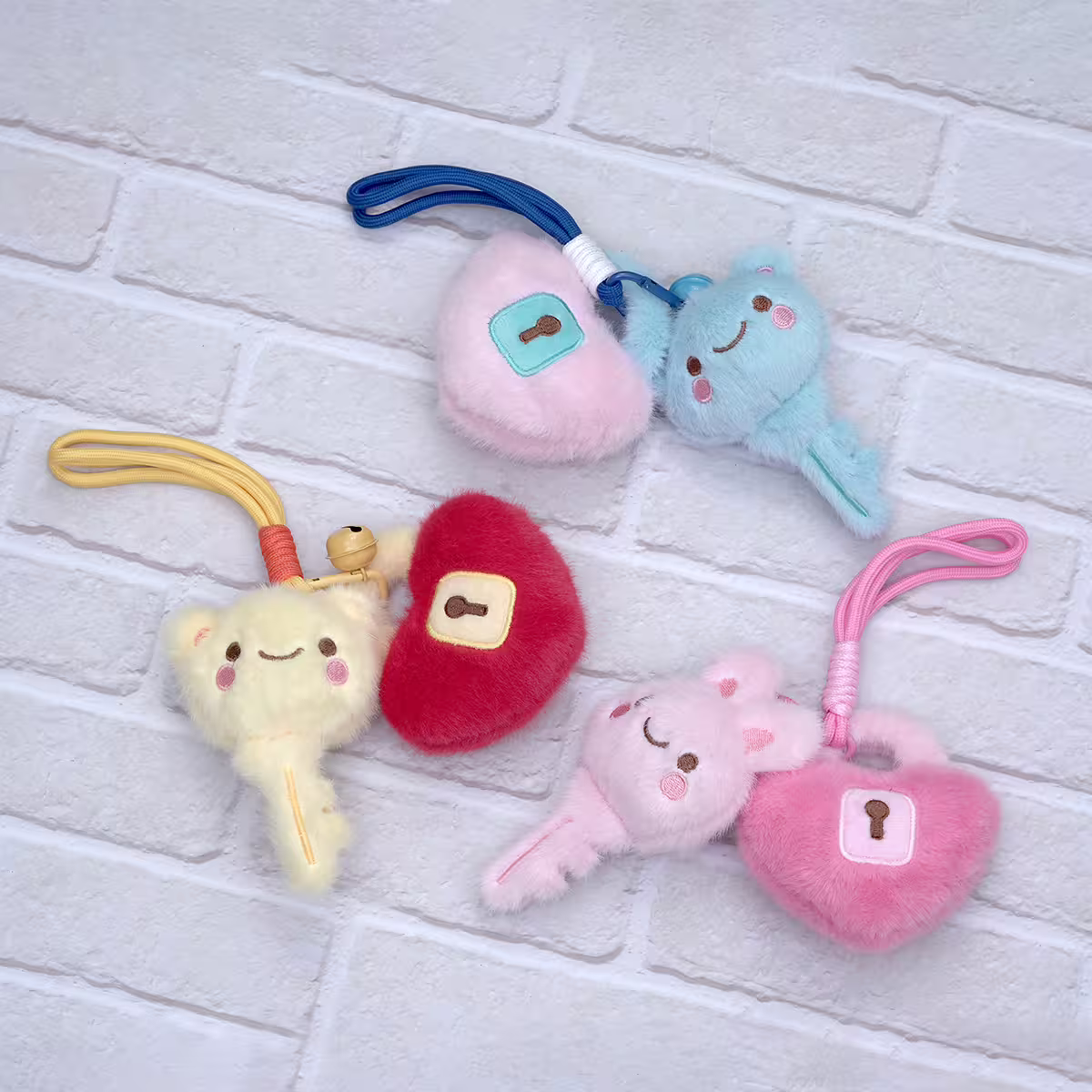 動物鑰匙愛心鎖&times;娃娃&times;掛件&times;共三色-第1張