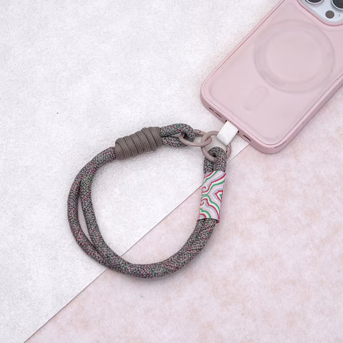 雙線古風祥雲&times;手機腕帶掛繩&times;棕咖-第3張