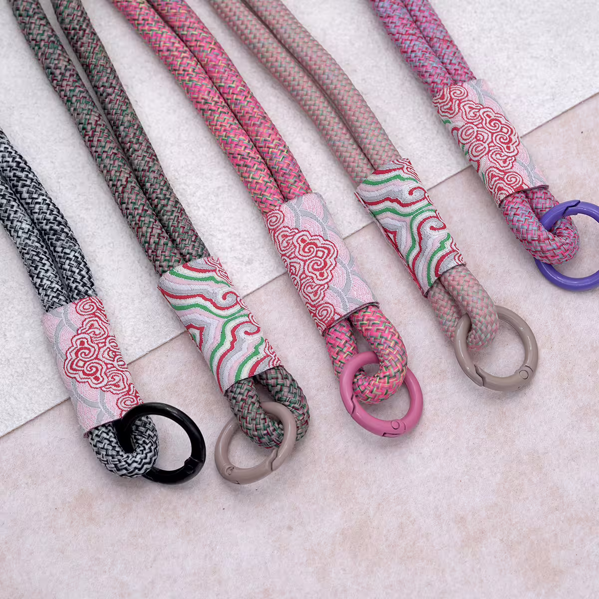 雙線古風祥雲&times;手機腕帶掛繩&times;棕咖-第5張