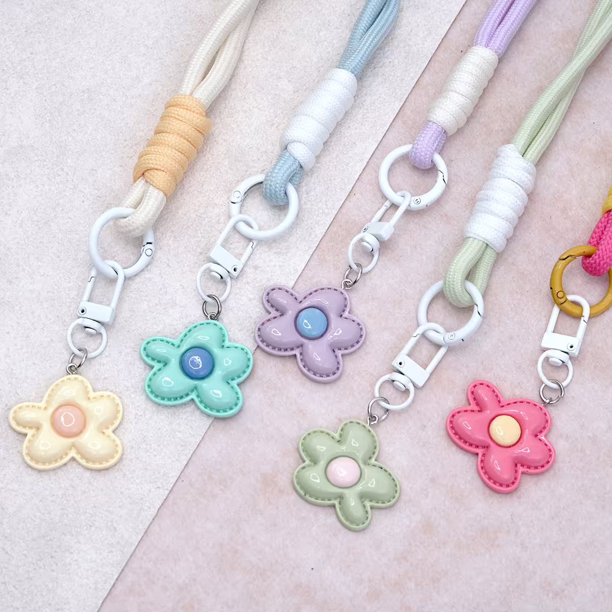 花朵多巴胺&times;手機腕帶掛繩&times;藍色-第6張