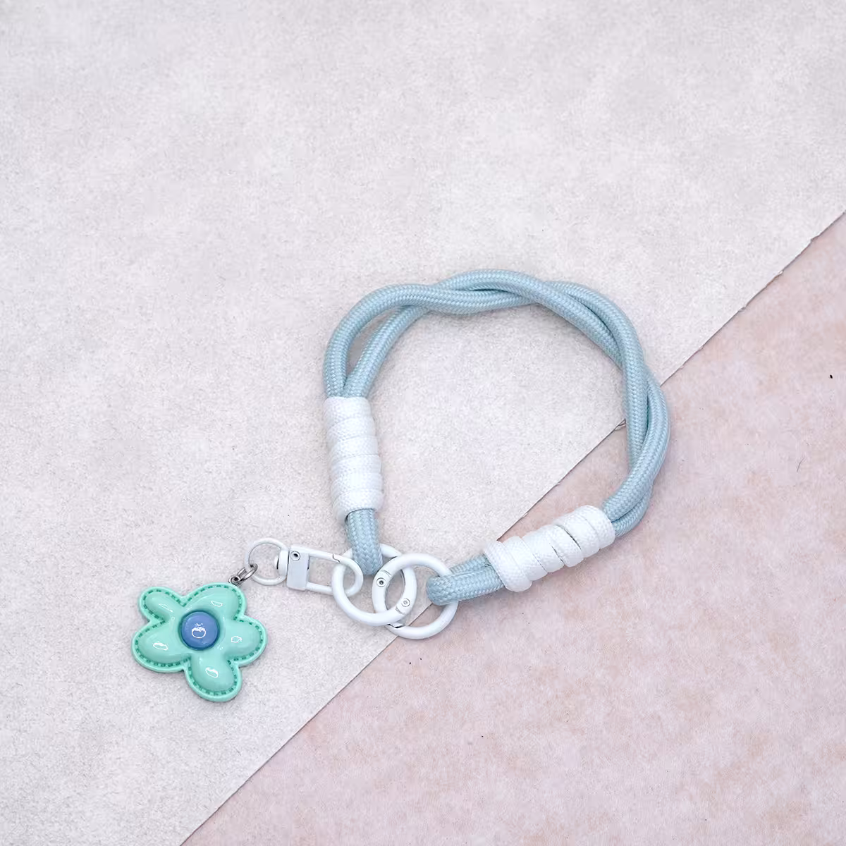 花朵多巴胺&times;手機腕帶掛繩&times;藍色-第2張