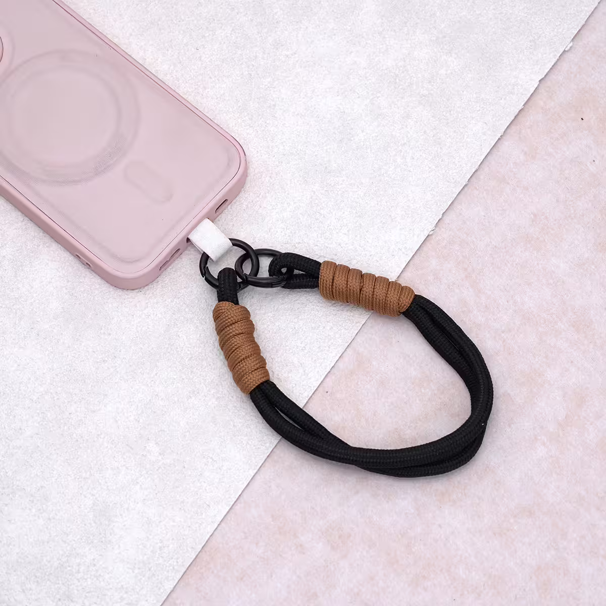 雙線素繩&times;手機腕帶掛繩&times;黑色-第2張