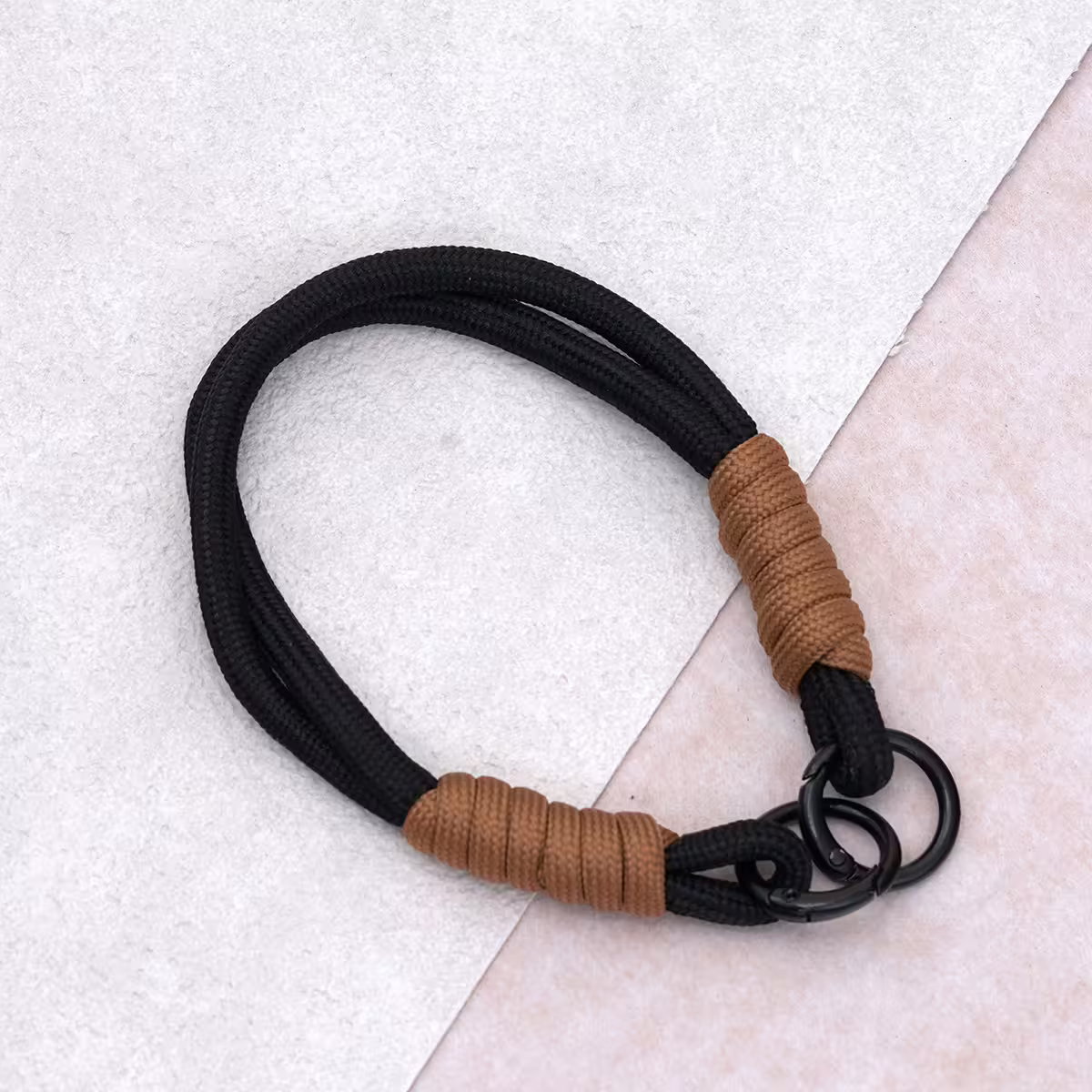 雙線素繩&times;手機腕帶掛繩&times;黑色-第3張