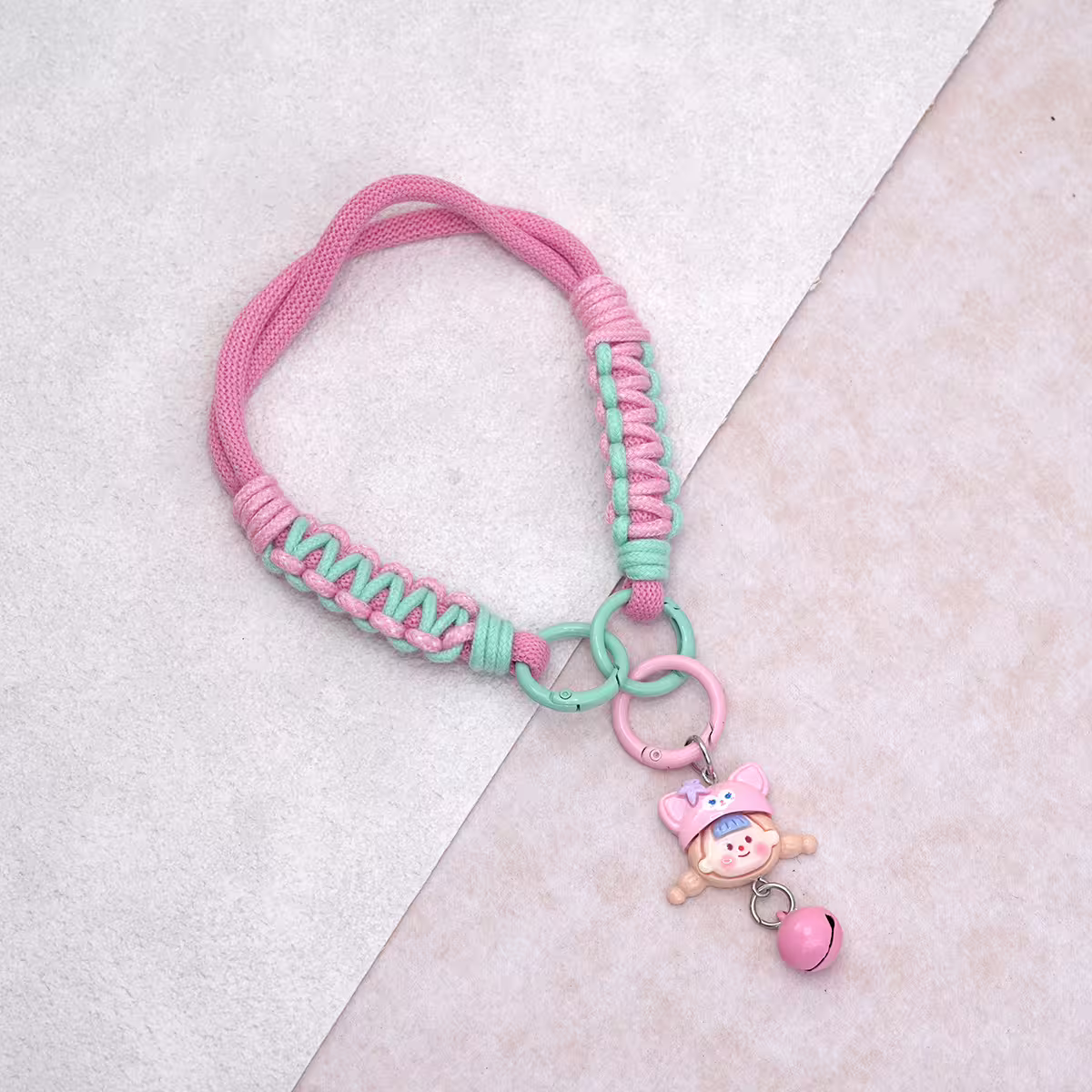 動物女孩&times;手機腕帶掛繩&times;粉紅-第2張