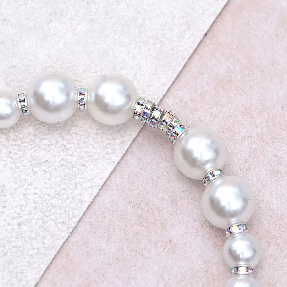 大小珍珠串串&times;手機腕帶掛繩-第4張