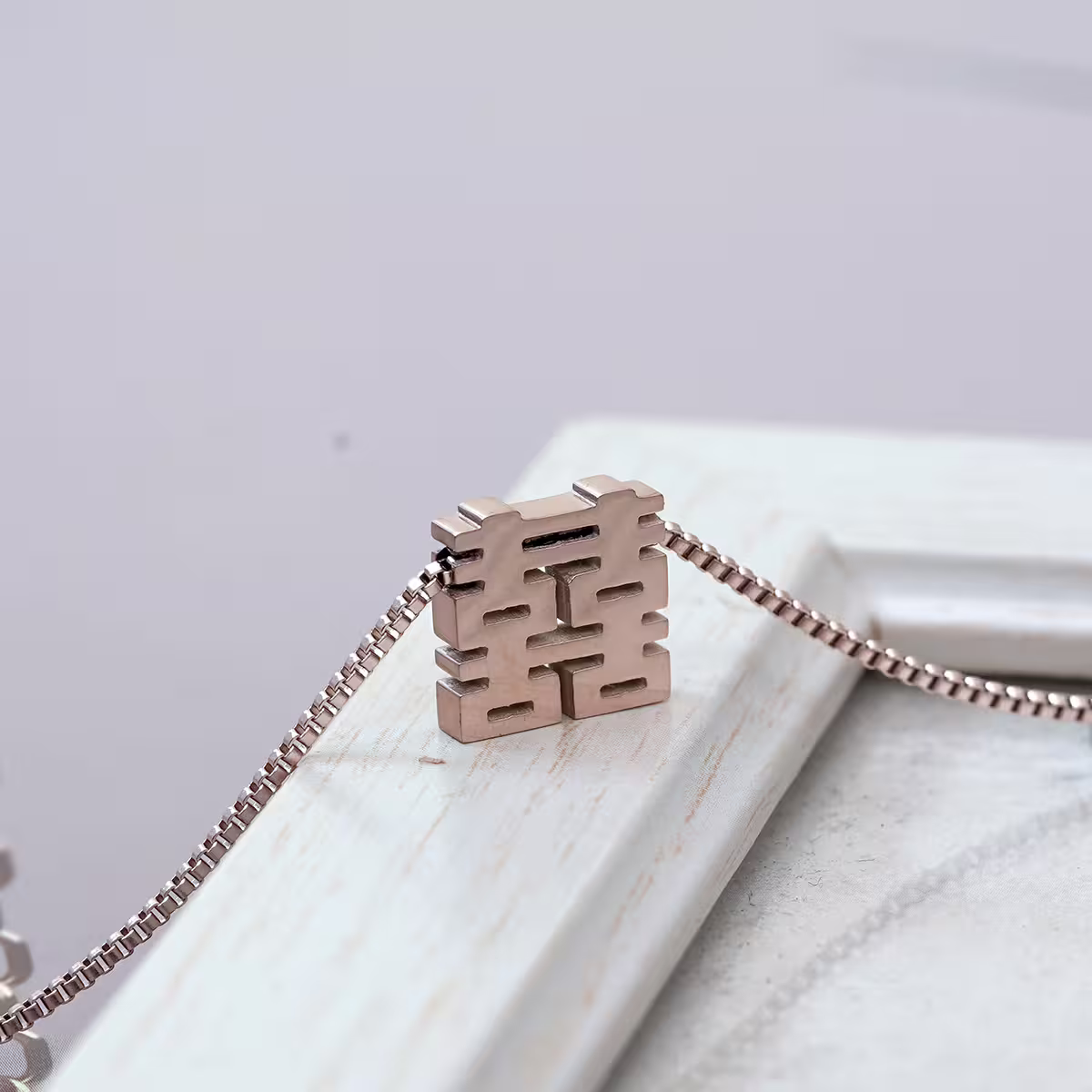 316鋼飾&times;雙囍&times;項鍊&times;玫瑰金-第2張